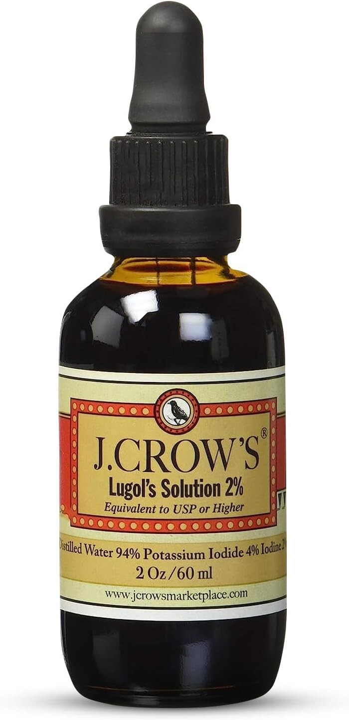 J.CROW’S® Lugol’s Solution of Iodine 2% 2oz