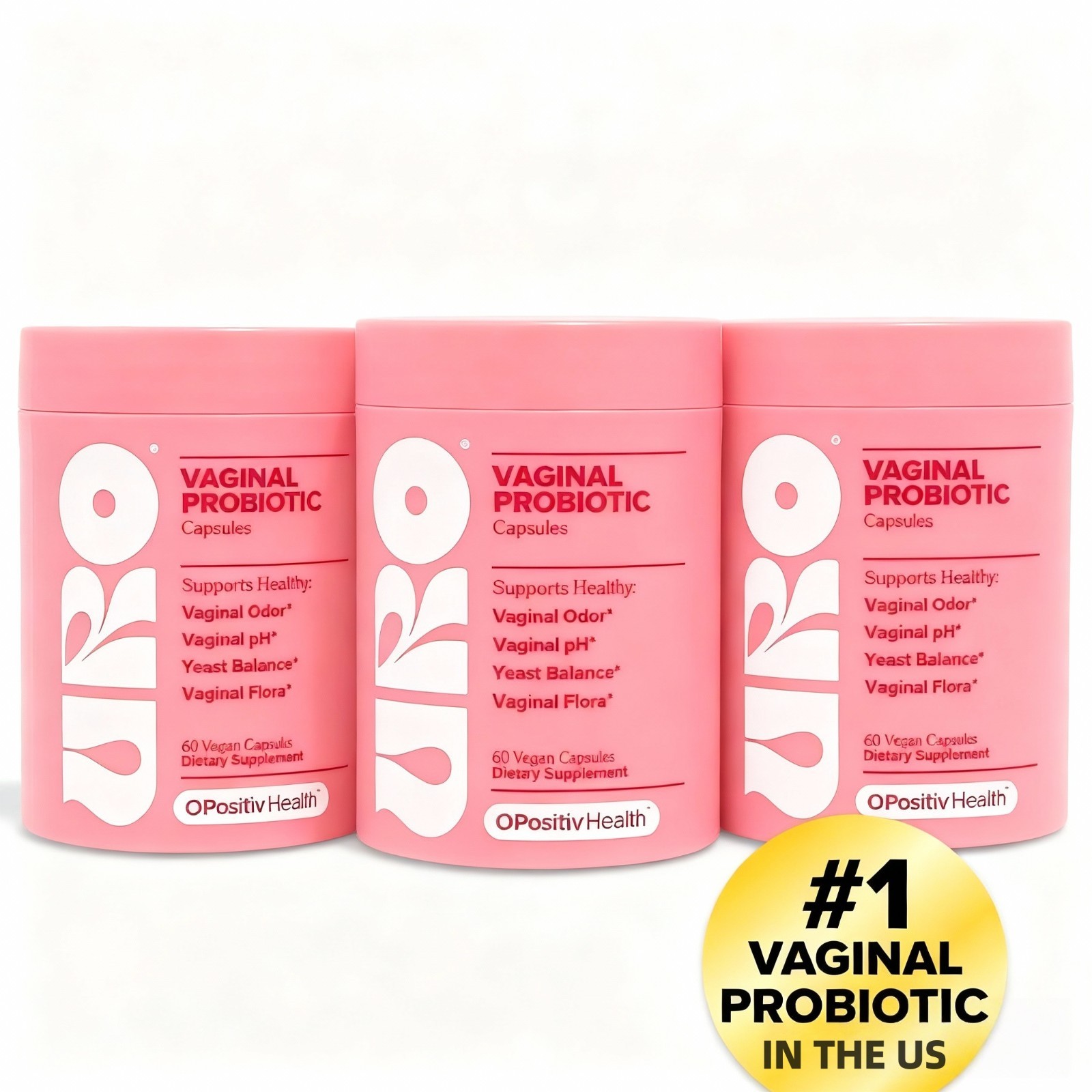 URO Women’s Probiotics – 60 Total Count (Pack of 1) – Probiotics designed for