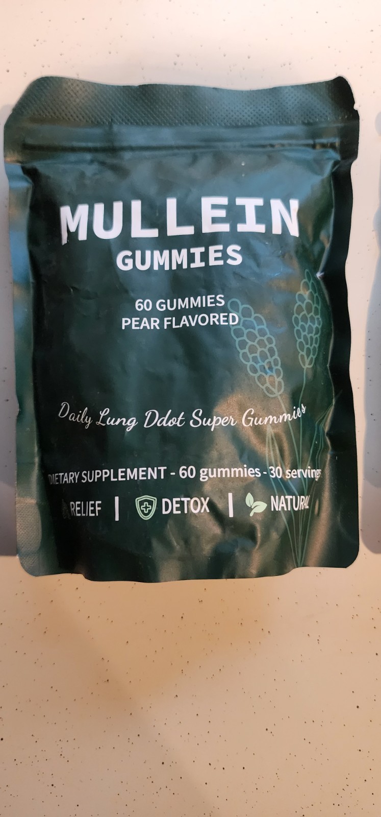 2 Mullein Gummies Daily Respiratory Health 2000mg Mullein Leaf herb Extract NEW