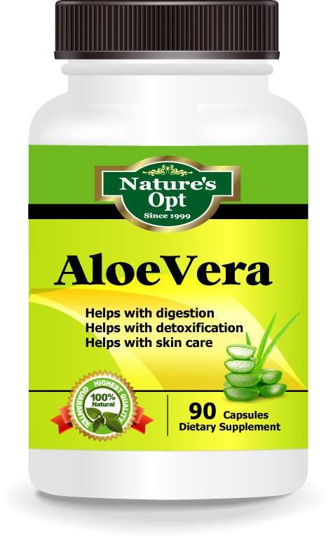 Aloe Vera Extract Capsules, For digestion and detox cleansing, immune support