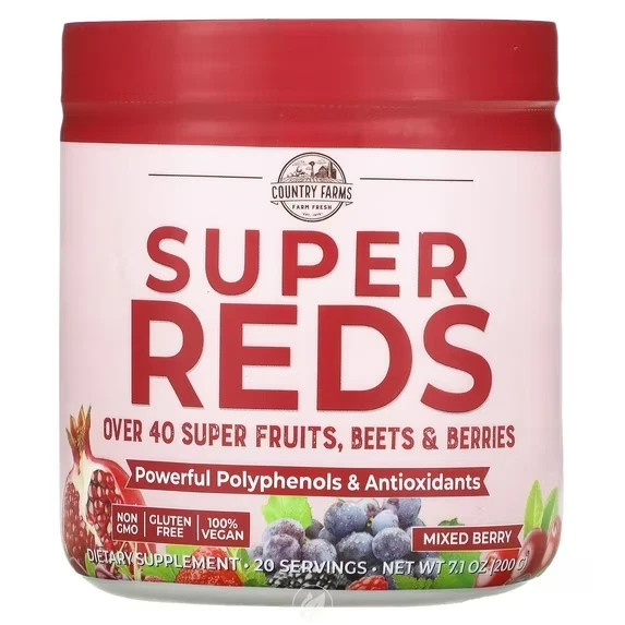 Country Farms Super Reds – Mixed Berry 200 grams (Pack of 6)