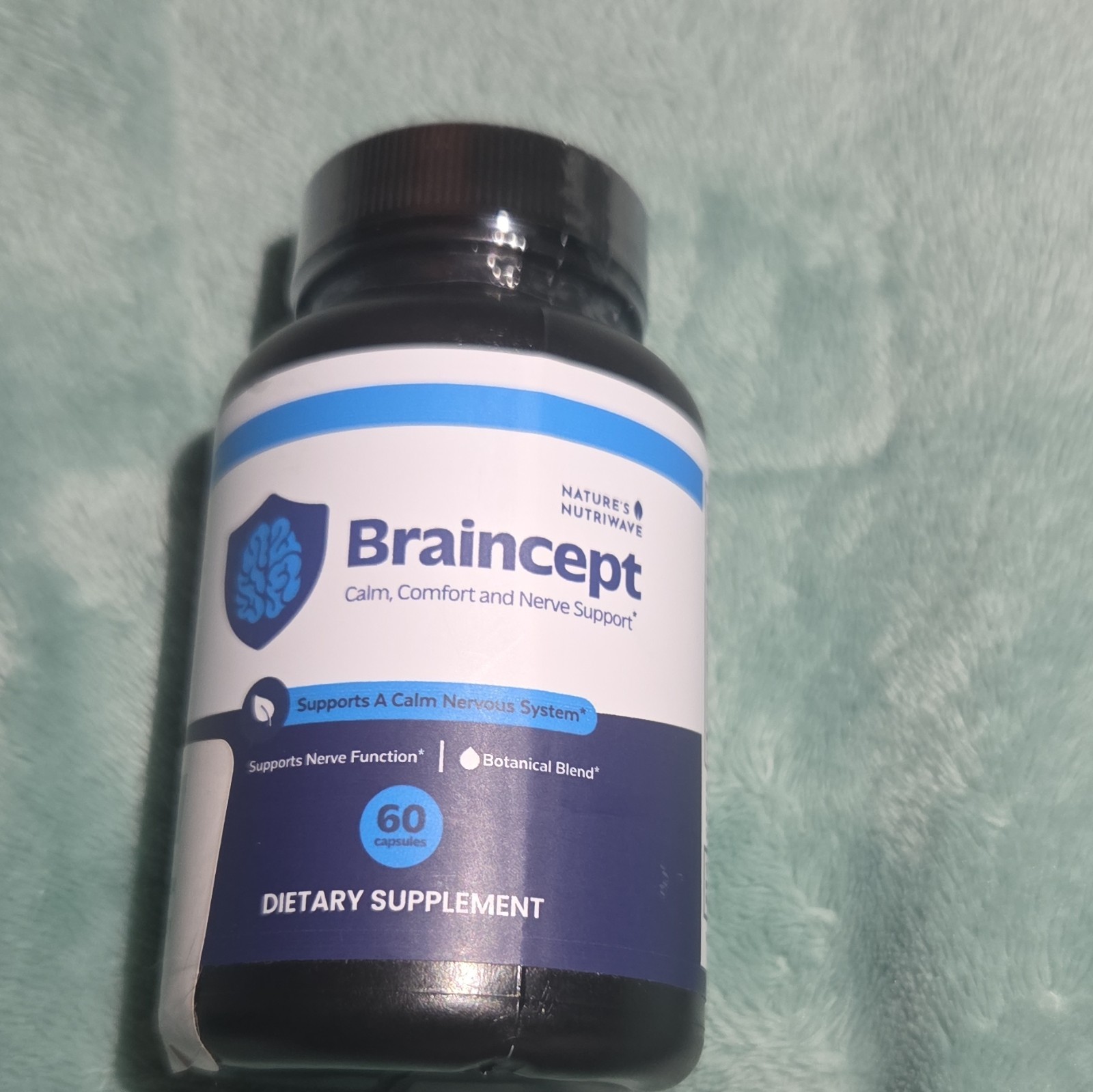 Nature’s NutriWave Braincept Nerve Support 60 Capsules 540mg No Allergens
