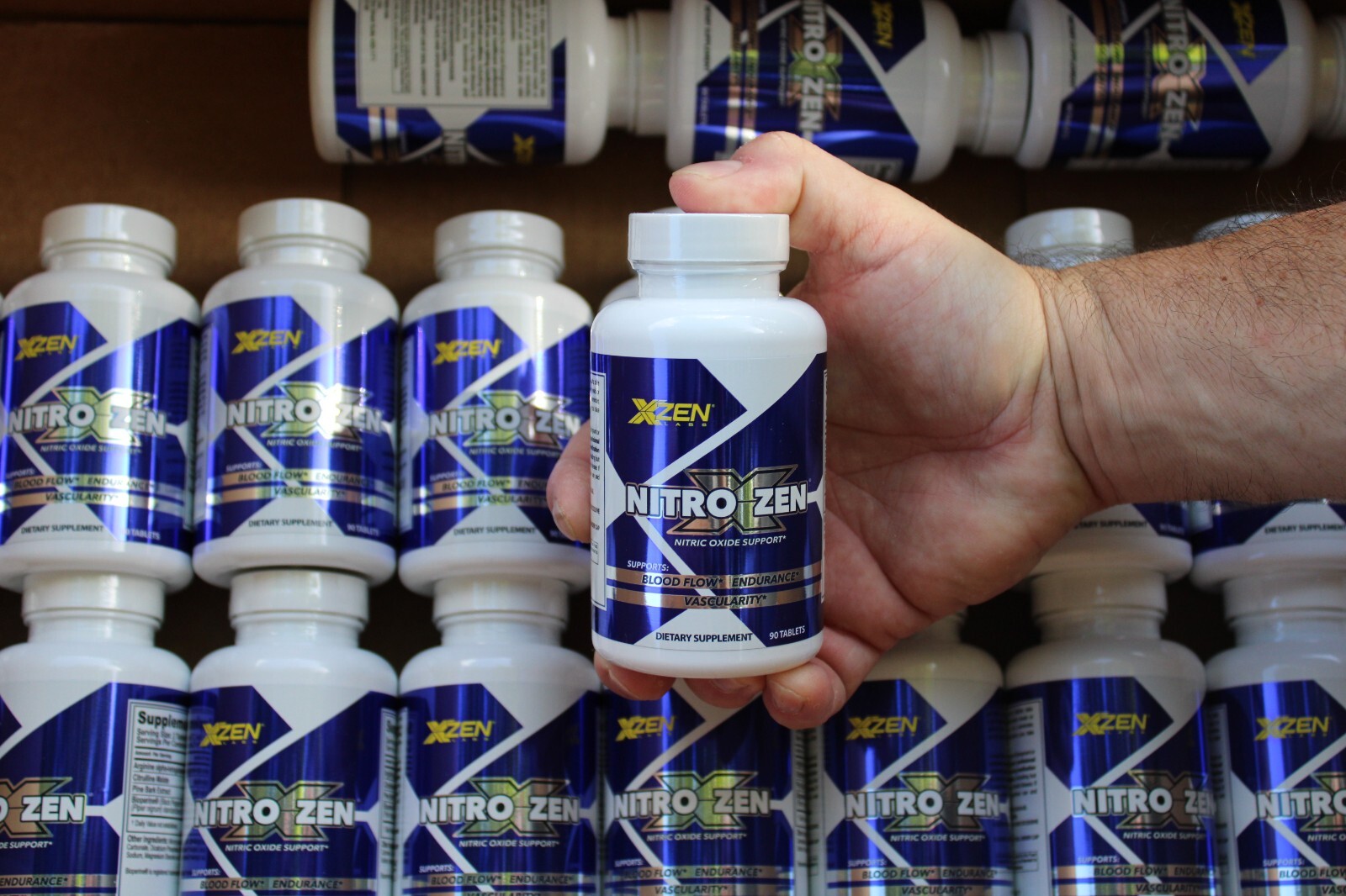 Nitric Oxide Booster Supplement Supports Blood Flow Pre Workout 2210 mg 90 pills
