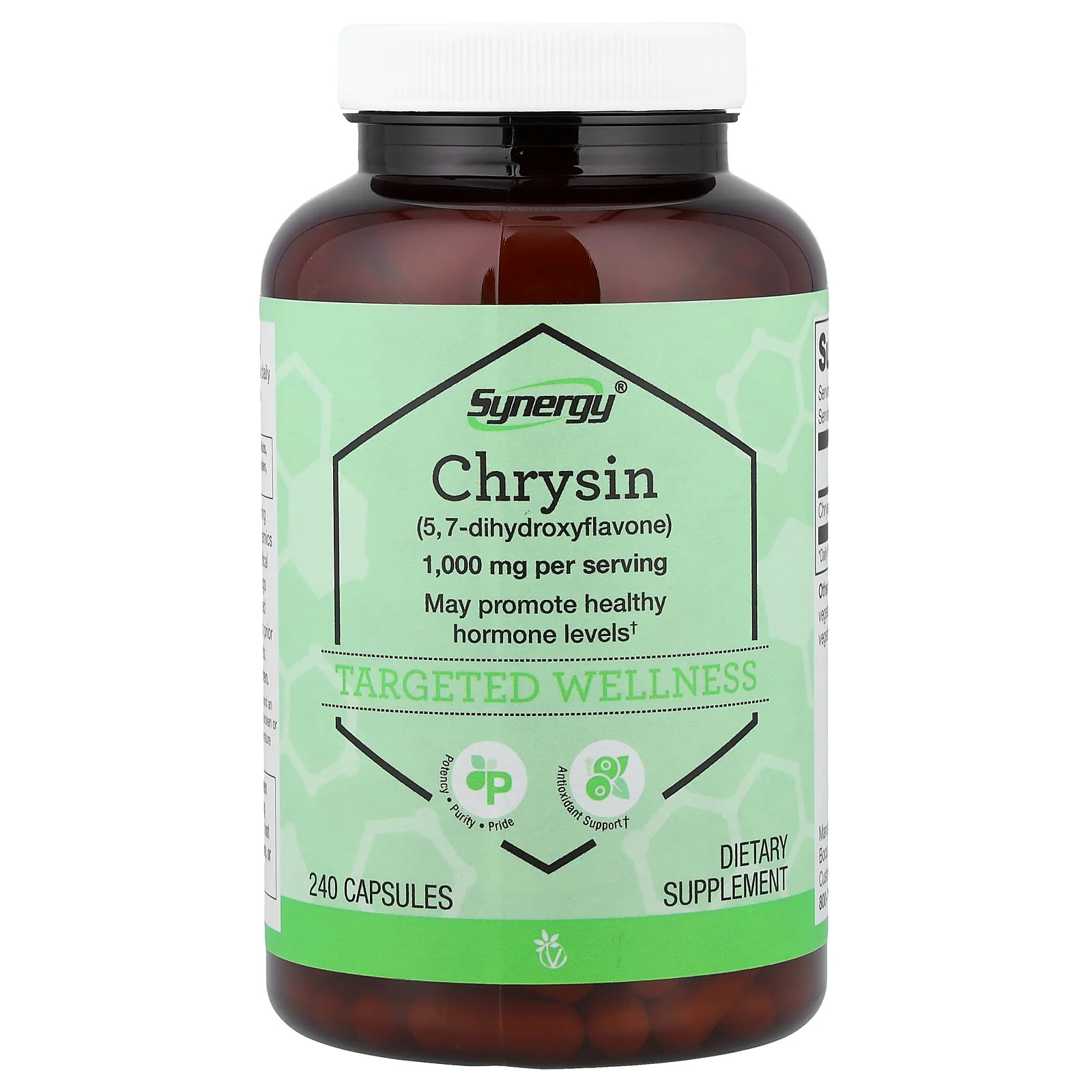 2 X Vitacost, Synergy�, Chrysin, 240 Capsules (500 mg per Capsule)