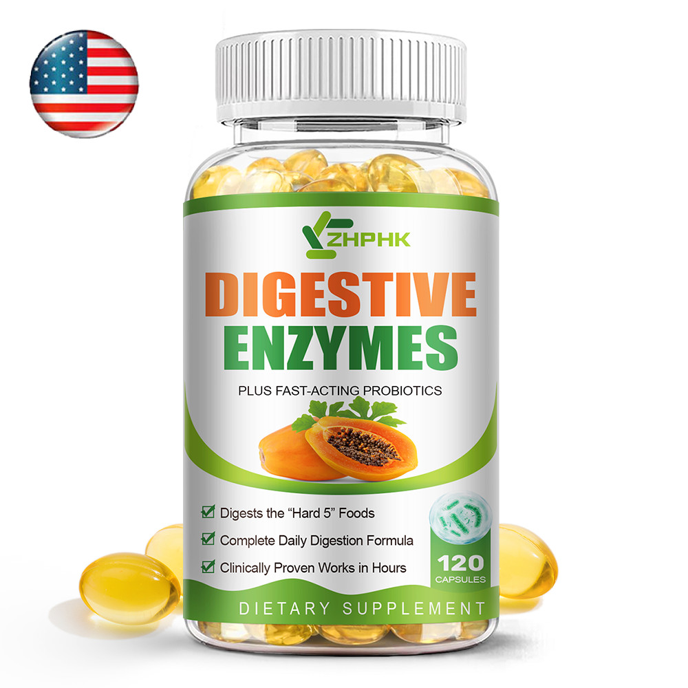  Digestive Enzyme Complex Enzymes for Gut Health, Bloating Indigestion Relief