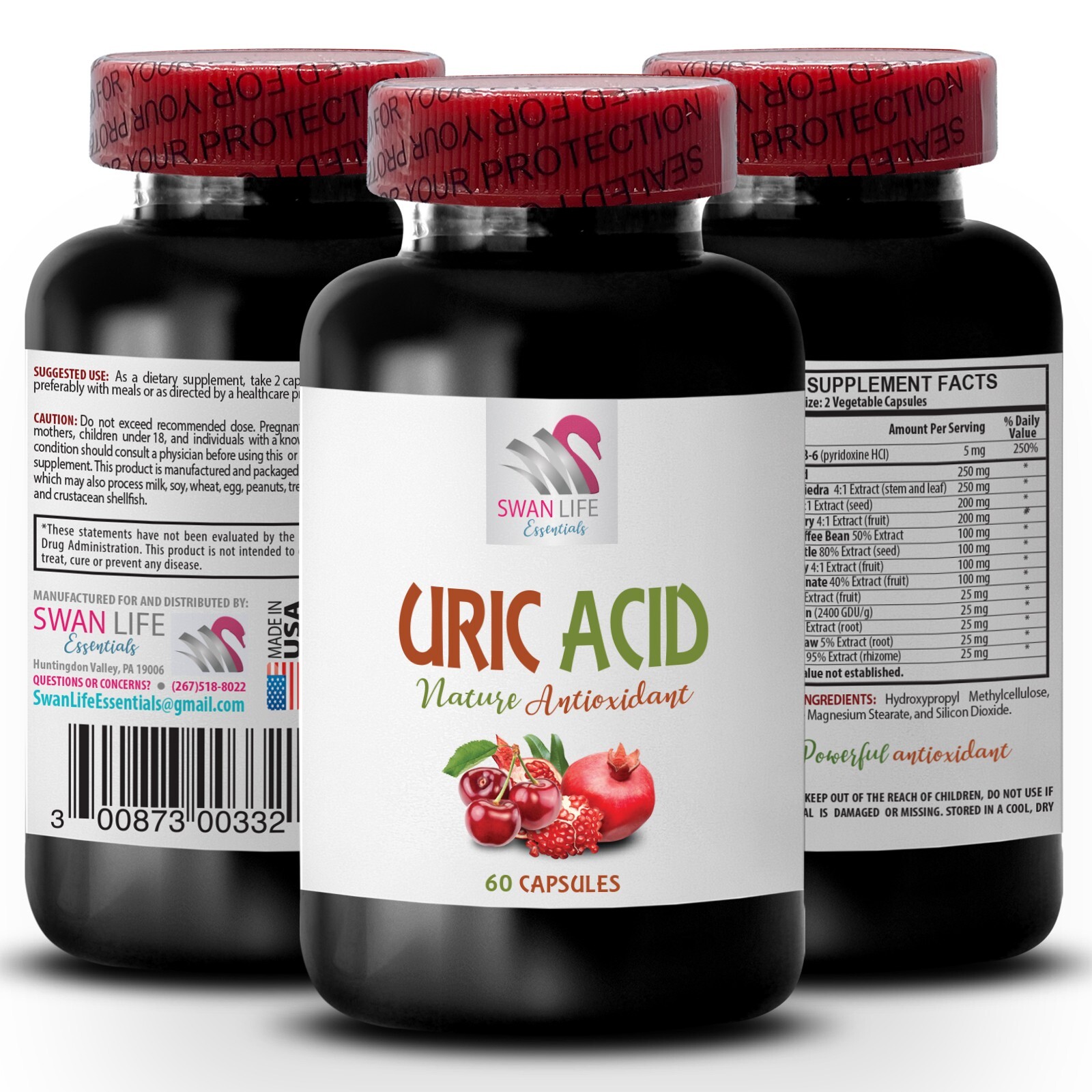 Berry Kick – URIC ACID COMPLEX – Natural Blend — 2 Bottles