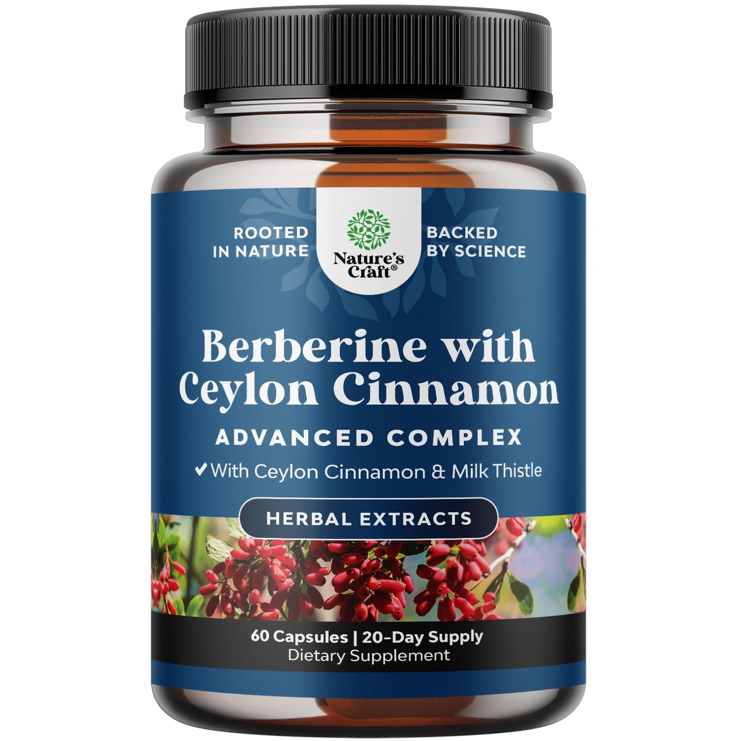 Balancing Berberine Plus 1200mg Per Serving Complex – Antioxidant Berberine with