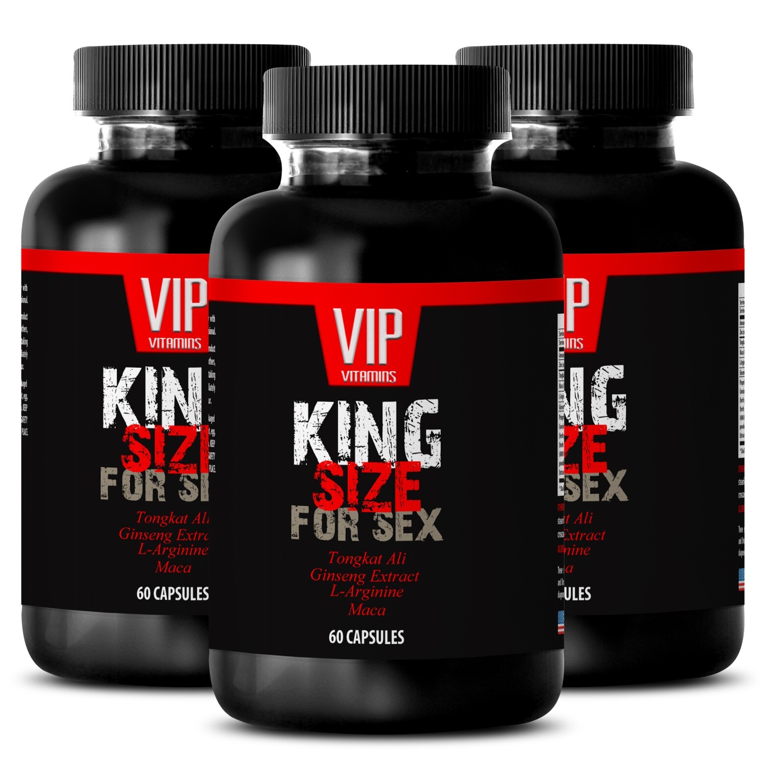 Natural Pills for Man – KING SIZE FOR SEX – Testosterone 3 Bottle 180 Capsules