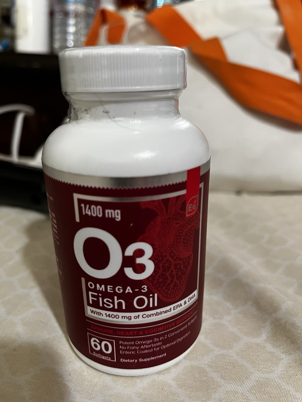 Essential elements Omega-3 Fish Oil 1400mg EPA DHA 60 Softgels Gluten-Free