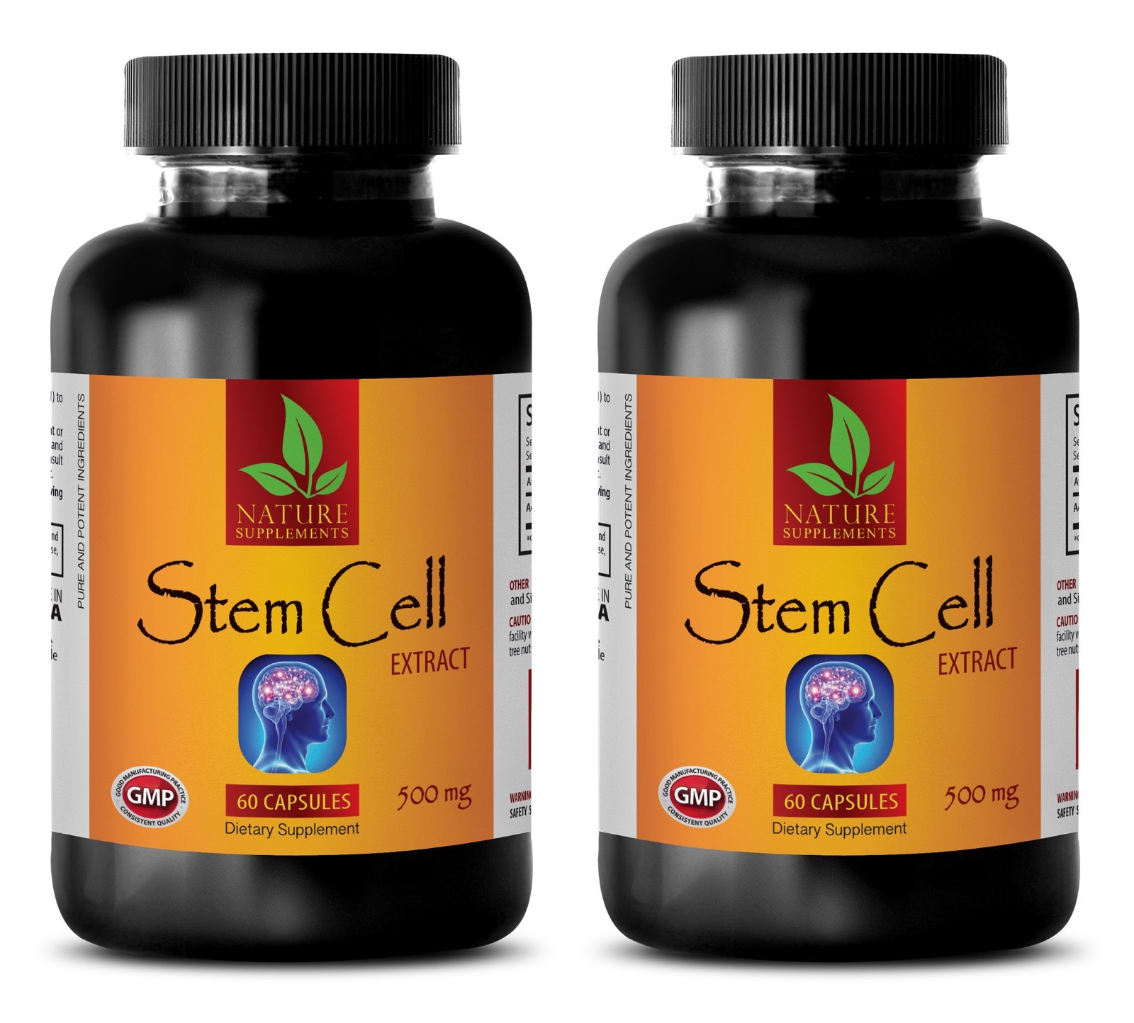 STEM CELL – Organic Blue Green Algae 500mg – Anti Aging – 2 Bottles 120 Capsules