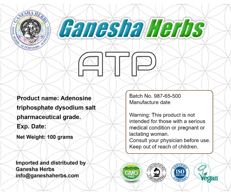 ADENOSINE TRIPHOSPHATE – 100% PURE ATP POWDER 100 GRAMS