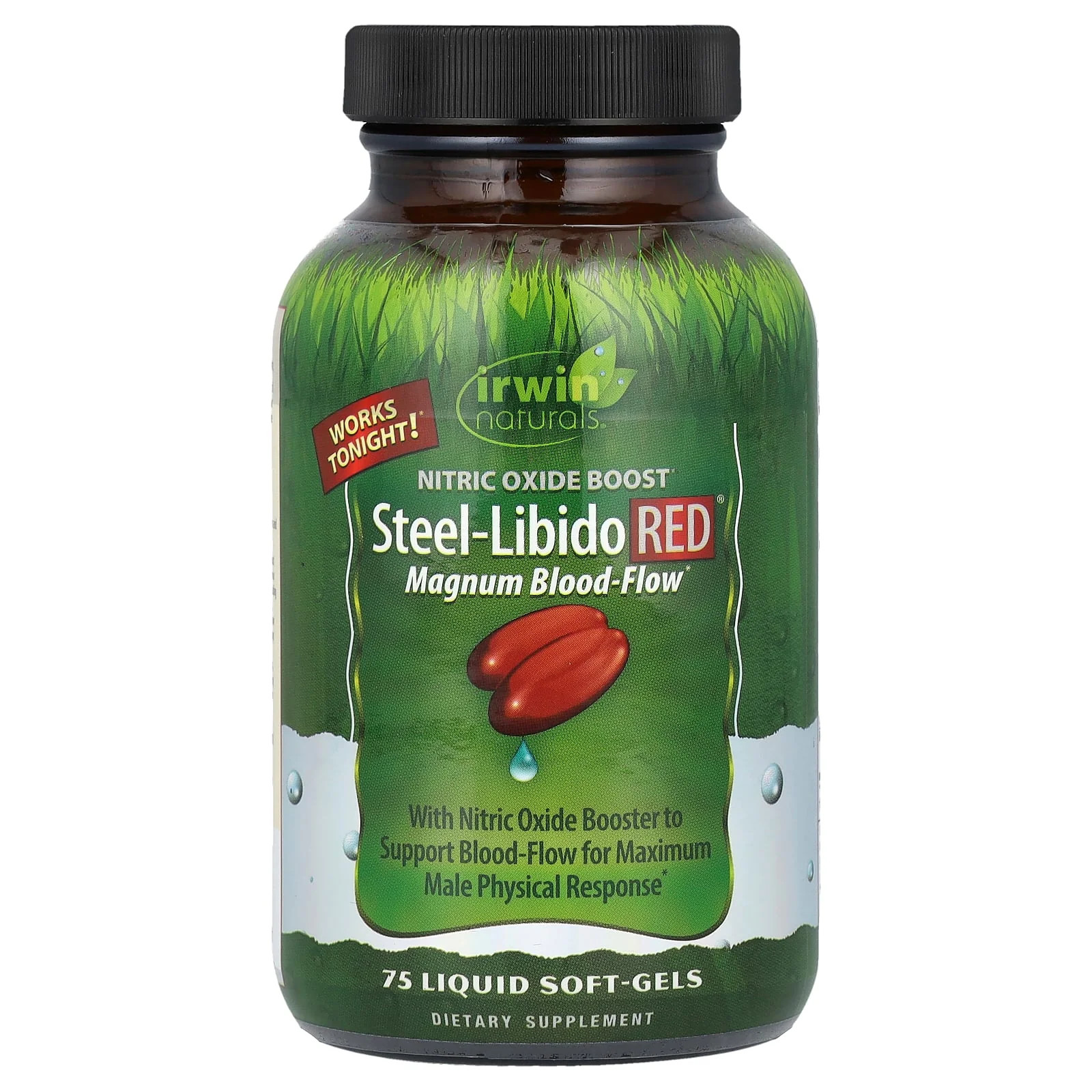 2 X Irwin Naturals, Steel-Libido Red�, Magnum Blood-Flow, 75 Liquid Soft-Gels