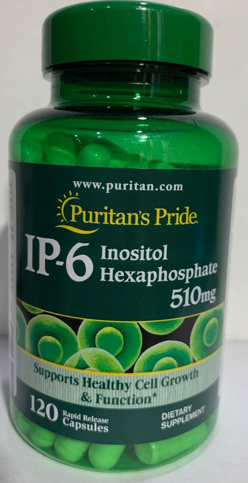 Puritan’s Pride IP-6 Inositol Hexaphosphate 510 mg – 120 count