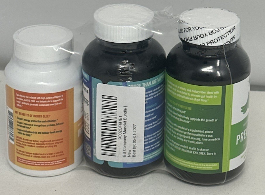 BB Company Menopause Bundle Provitalize Previtalize Inergy Plus 3 Bottles New