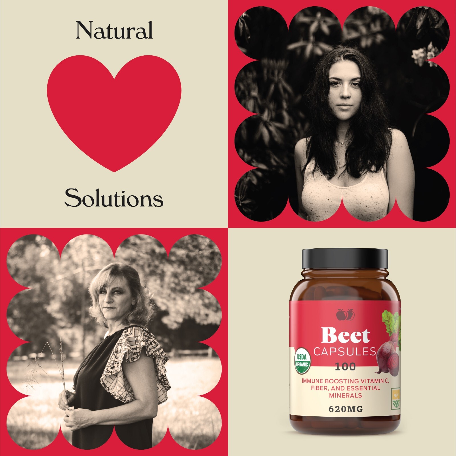 Organic Beet Root Capsules – Made in USA, Boost Energy, Stamina, Nitric Oxide