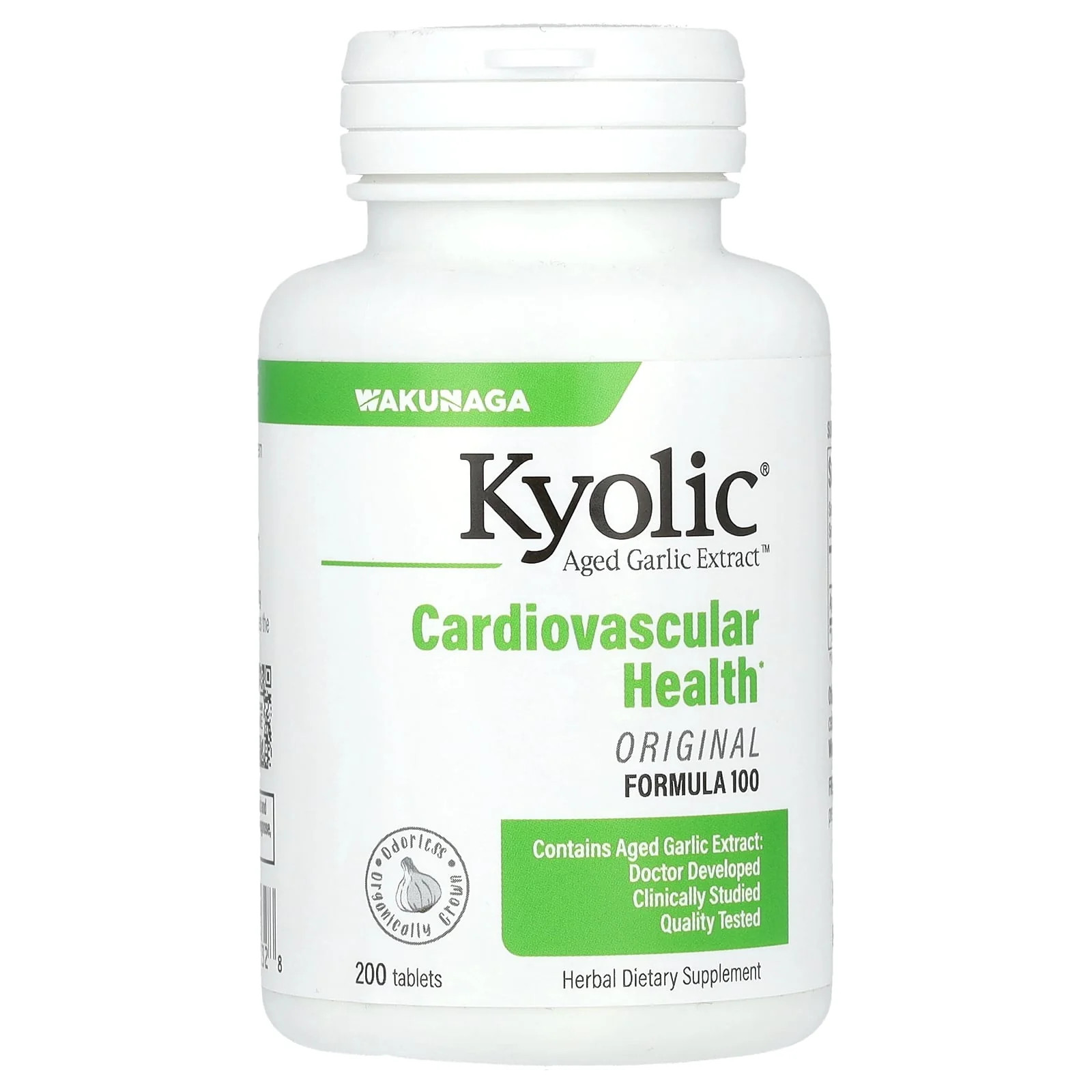 2 X Kyolic, Aged Garlic Extract, Cardiovascular, Original Formula 100, 200 Tabl