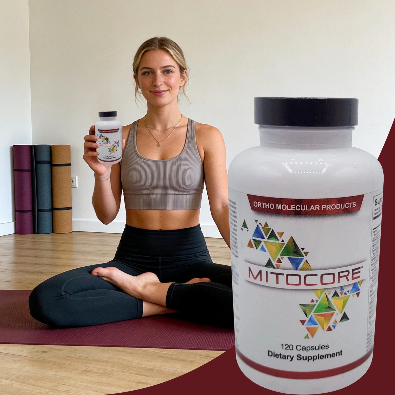 Ortho Molecular Mitocore 120 softgels, Daily Muscle Nutrient Support Supplement