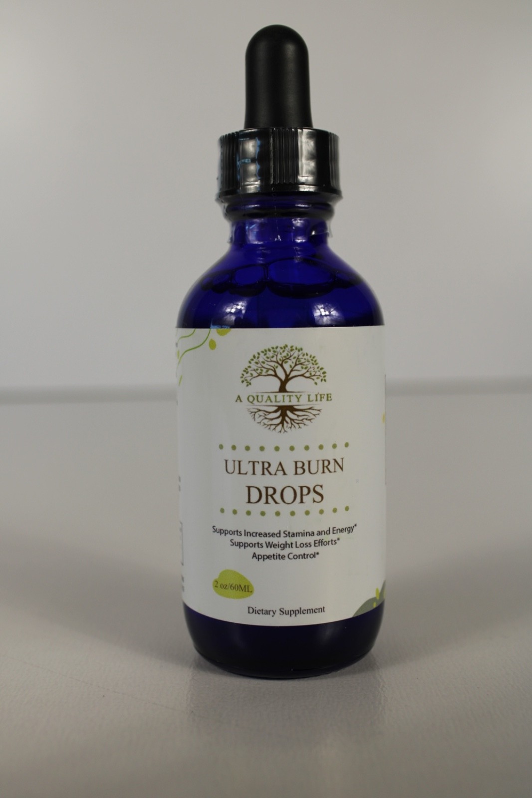 A Quality Life Ultra Burn Drops African Mango 2 oz Exp 2029 NEW SEALED