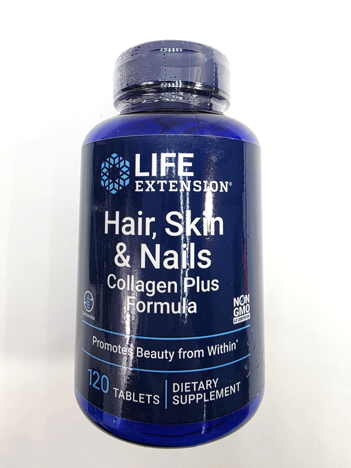 Life Extension Hair, Skin & Nails Collagen Plus Formula 120 tablets Exp 7/26