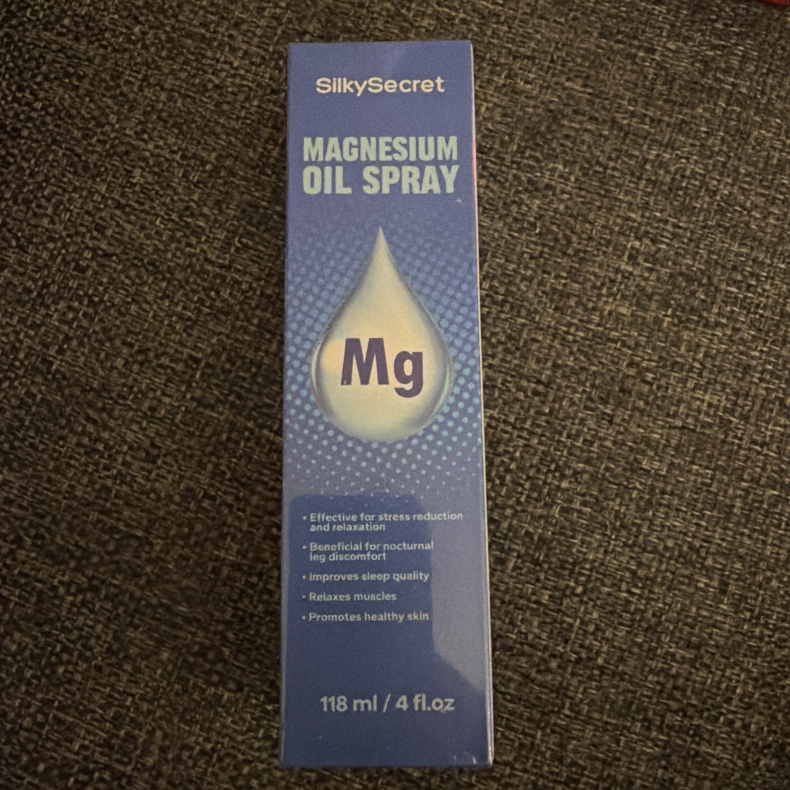 SilkySecret Pure Magnesium Oil Spray 4oz – Natural Magnesium for Feet & Skin