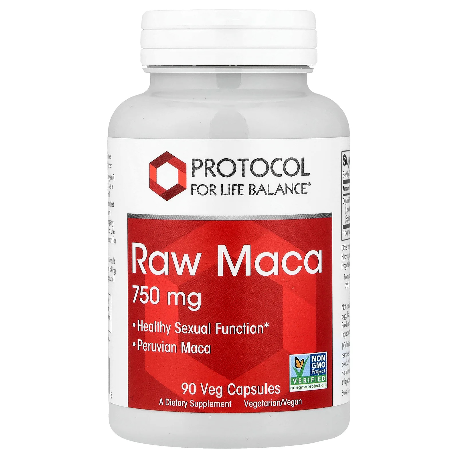 2 X Protocol for Life Balance, Raw Maca, 750 mg , 90 Veg Capsules