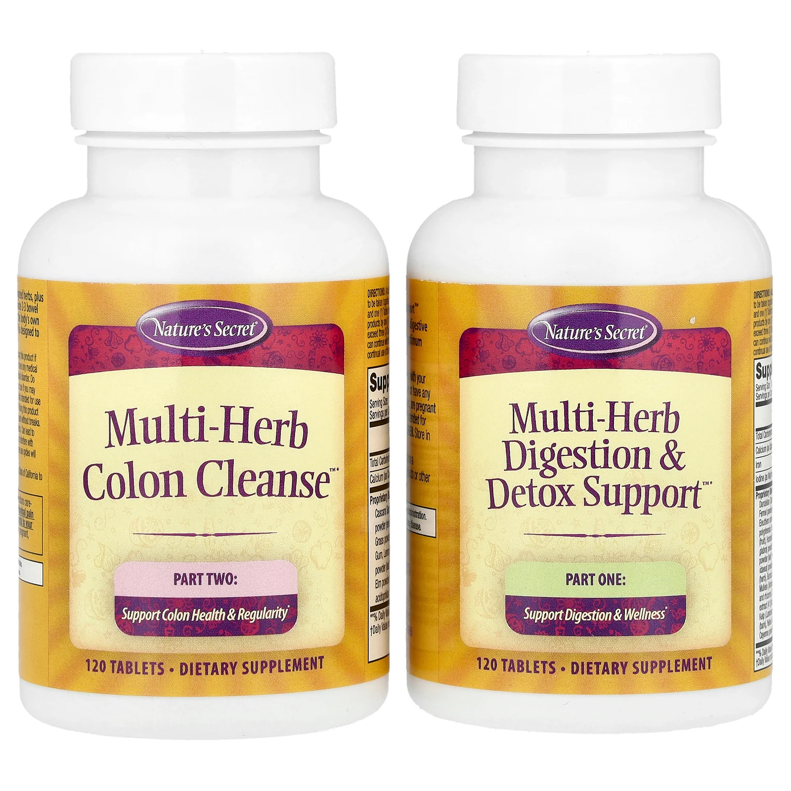 Ultimate Cleanse, 2 Part Total-Body Program, 2 Bottles, 120 Tablets Each