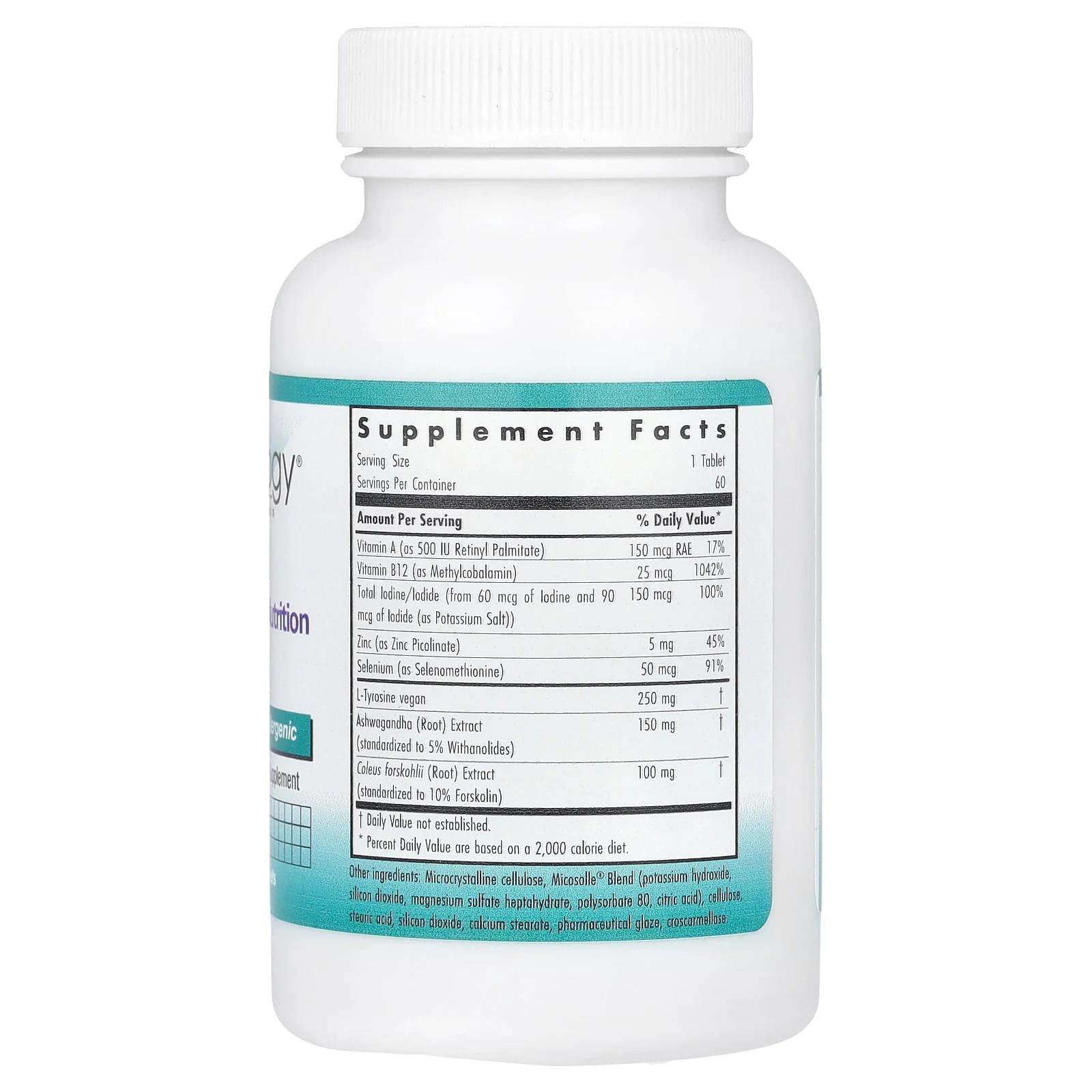 2 X Nutricology, Essential Thyroid Nutrition with Iodoral�, 60 Vegetarian Table