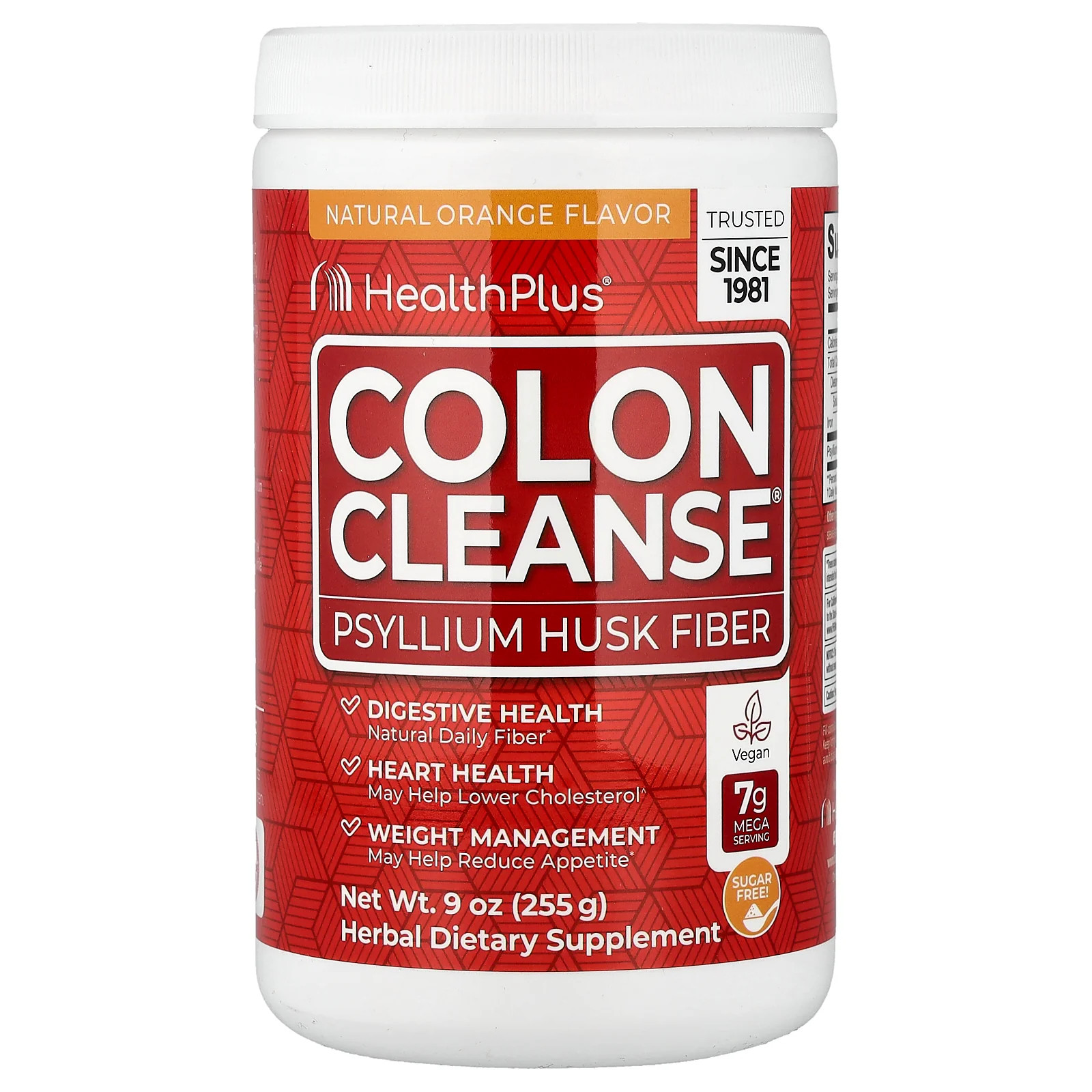 2 X Health Plus, Colon Cleanse�, Natural Orange, 9 oz (255 g)
