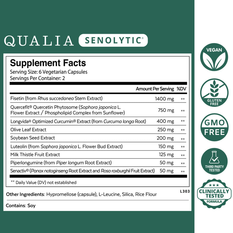 QUALIA Bestseller Bundle | Qualia Mind® 2.0 | Qualia NAD+ | Qualia Senolytic