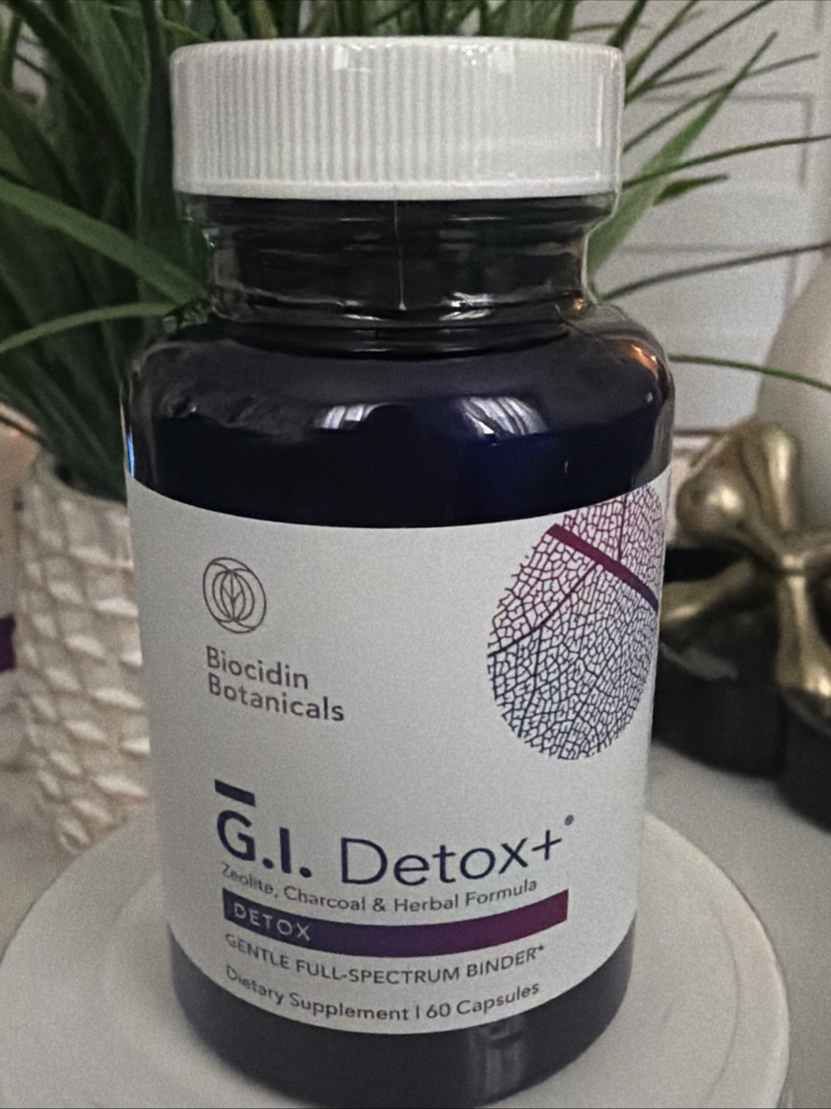 Biocidin Botanicals G.I. Detox+ Zeolite Charcoal Herbal Supplement 60 Caps NEW