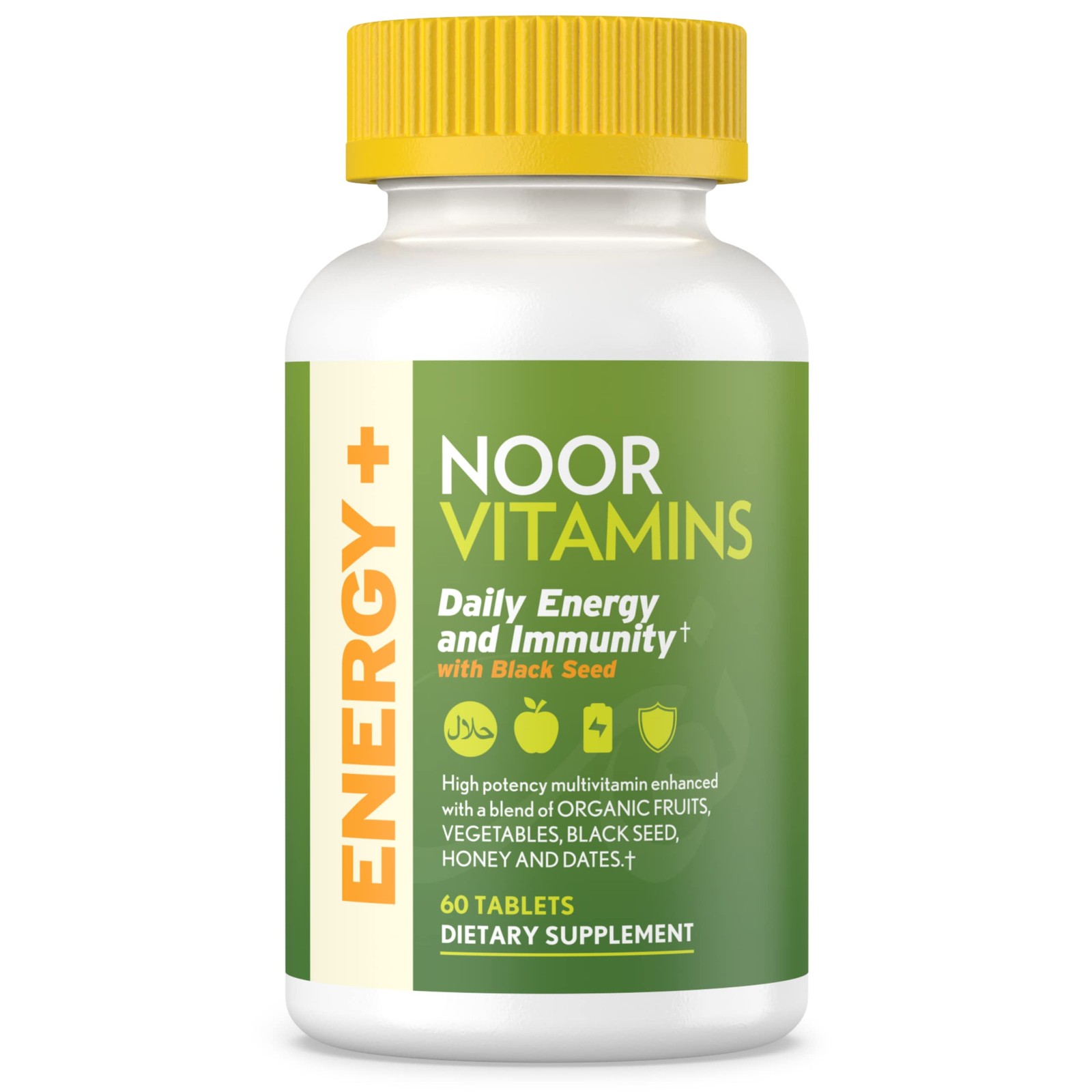 NoorVitamins Energy+ Multivitamin; Energy Vitamin for Natural Energy Production