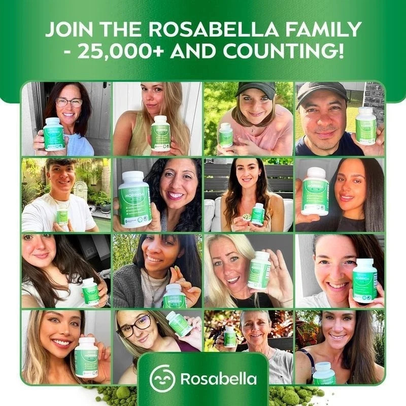 bell Rosa Moringa Capsules Support Immune for and Gut Health 60 cap 2 bottles