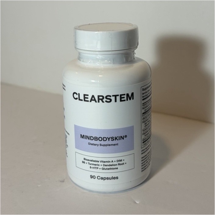 CLEARSTEM MINDBODYSKIN Hair Skin Nail Vitamin A DIM Turmeric 90 Capsules