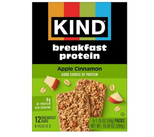 KIND Breakfast Protein, Healthy Snack Bar, Apple Cinnamon, Gluten 12 Count