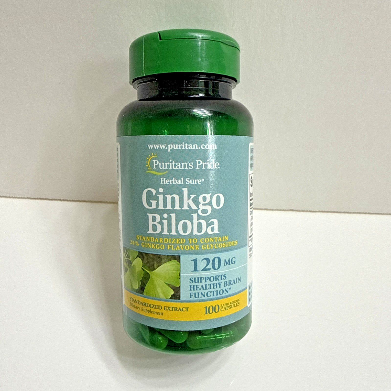 Puritans Pride, Ginkgo Biloba – 120 MG – 100 Capsules – EXP 02/2029