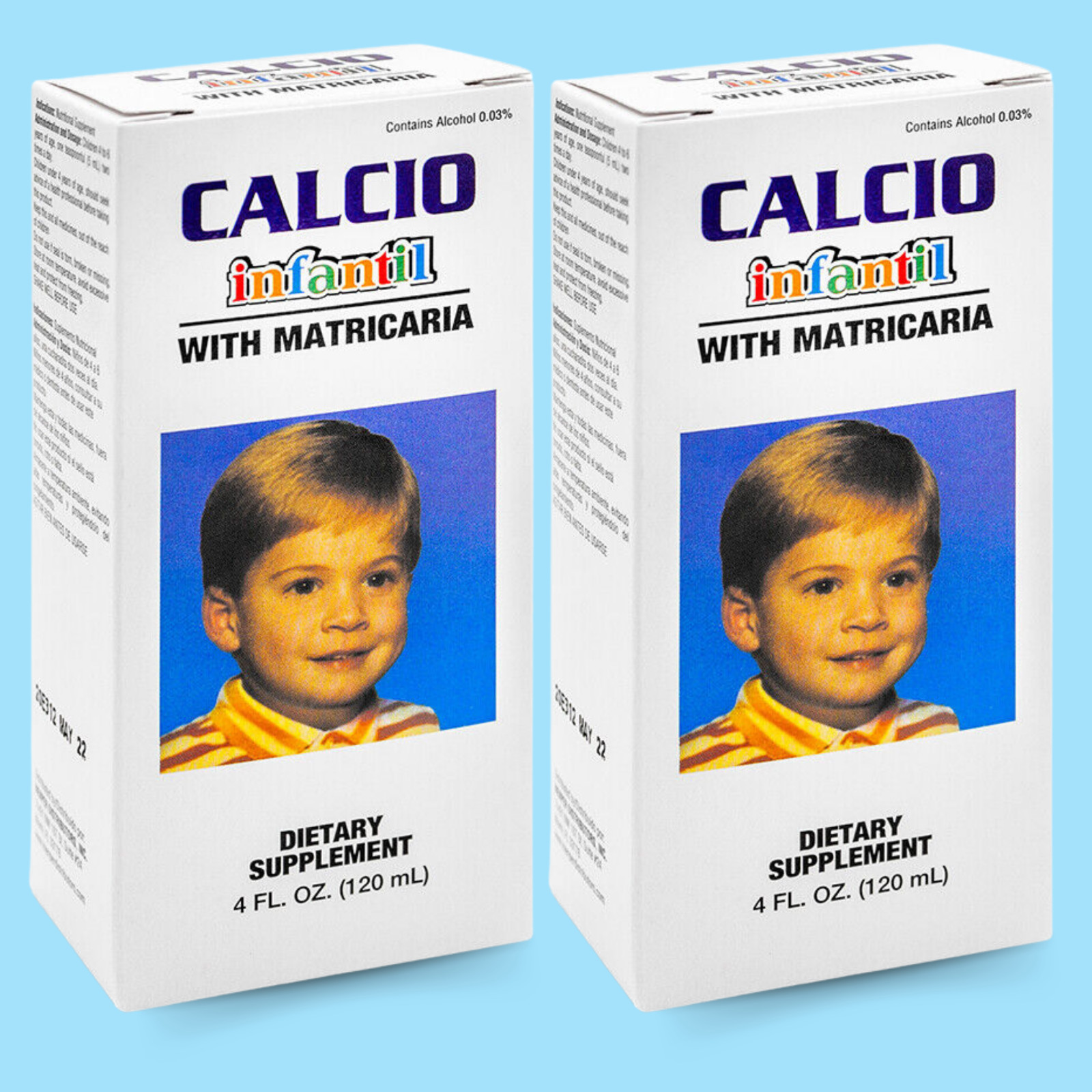 Menper Children’s Calcio Infantil Supplement with Matricaria – 4 fl oz (2-Pack)
