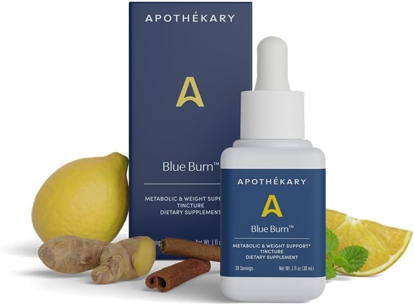 Apothékary Blue Burn – Weight Management Liquid Drops – 1 Fl Oz (30 Servings)