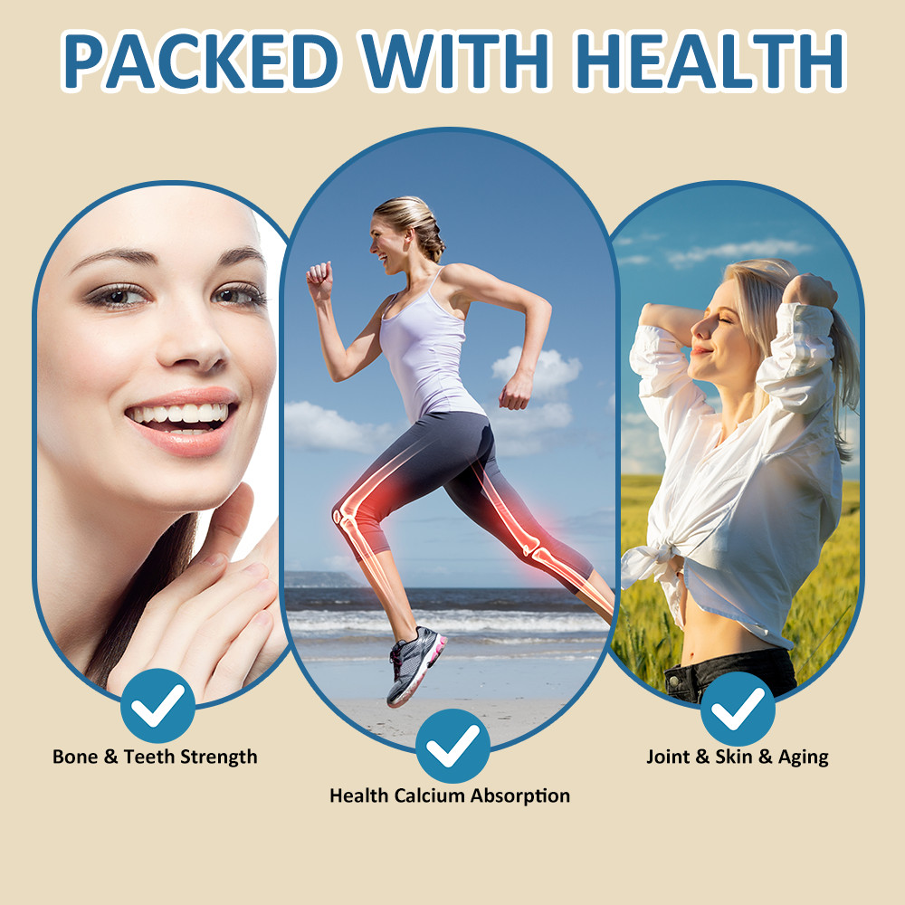 Calcium Magnesium Zinc with Vitamin D3 Support Strong Bone & Muscle Health