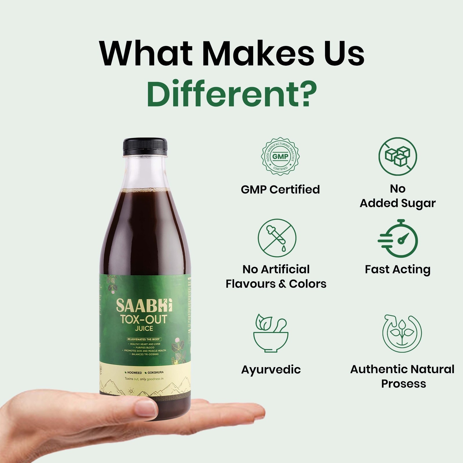 Saabhi Tox Out Liver Detox Juice Kidney Cleanse Ayurvedic 500ml