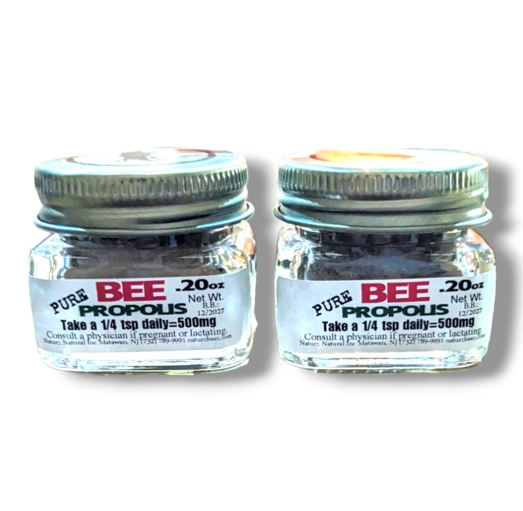 BEE PROPOLIS 2 Pack 0.20 oz ea Total 0.40 oz 11 g Travel Size 100% PURE PROPOLIS