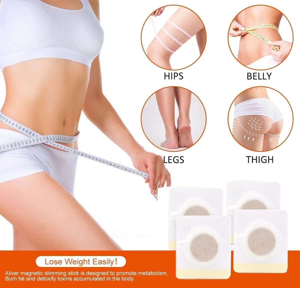 1/60/90 Pcs Slim Patch – Weight Loss, Diet, Detox, Burn Fat – Buy 2, Get 2 FREE!
