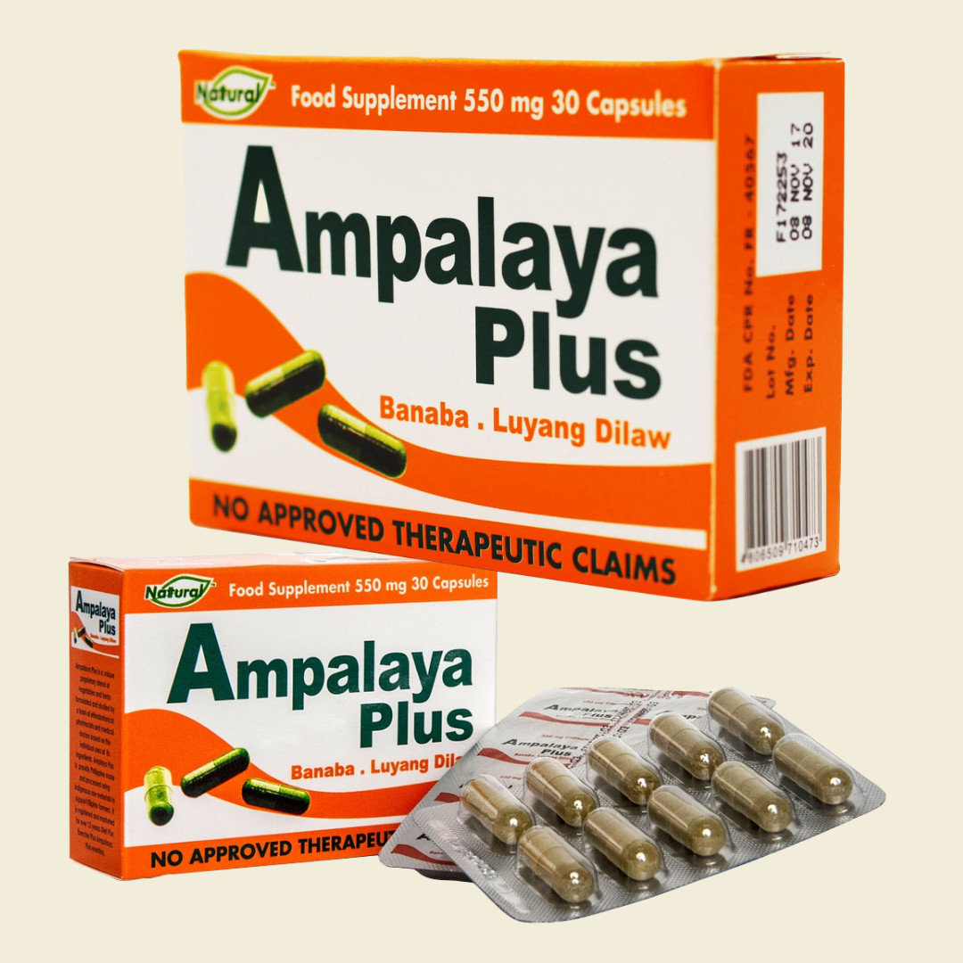 4 Boxes Ampalaya Plus 30 Capsules Per Box (120 Capsules In All)