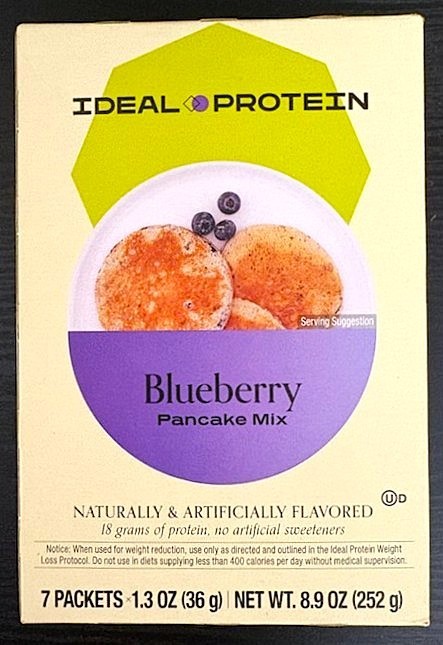 Ideal Protein Blueberry Pancake Mix 1 Box (7 Servings) BB 01/28 FREE SHIP