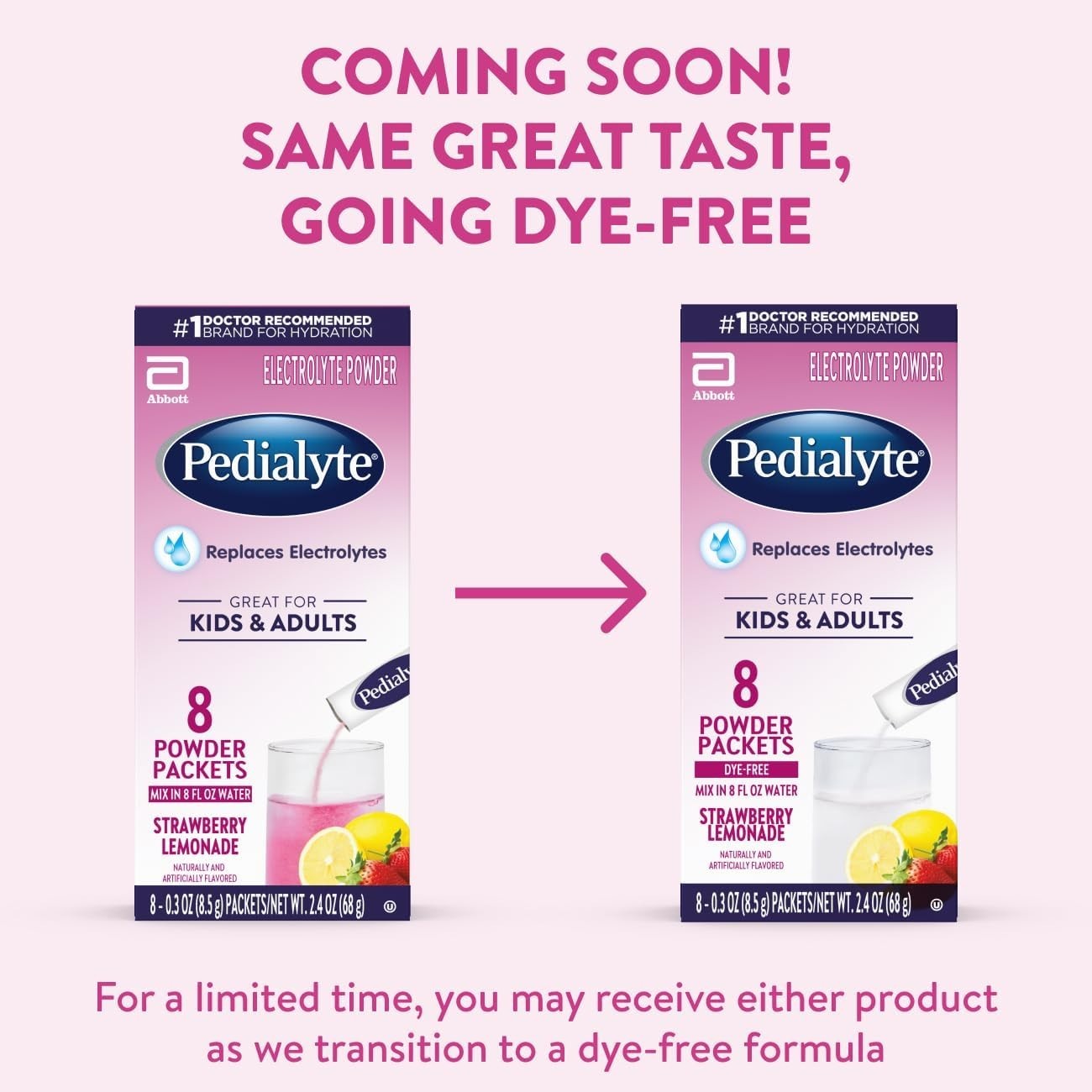 Dye-Free Electrolyte Powder Packets for Fast Hydration – Strawberry Lemonade,…