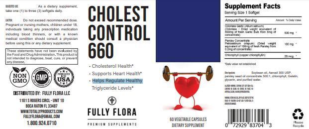Blood Pressure Support Heart Health & Cholesterol Control 660 Dietary Supplement
