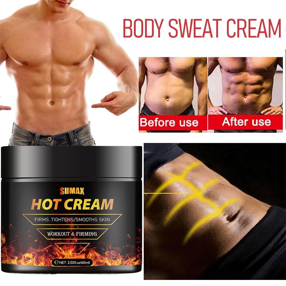 Hot Cream Fat Burner Loss Weight Slimming Belly Fitness Body Sweat Gel Cream