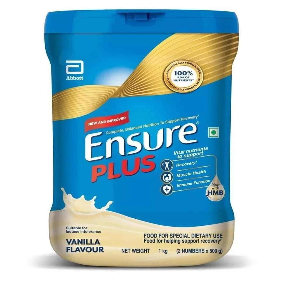 Ensure Plus Powder – 1 Kg (Vanilla) | Free Ship & Delivery