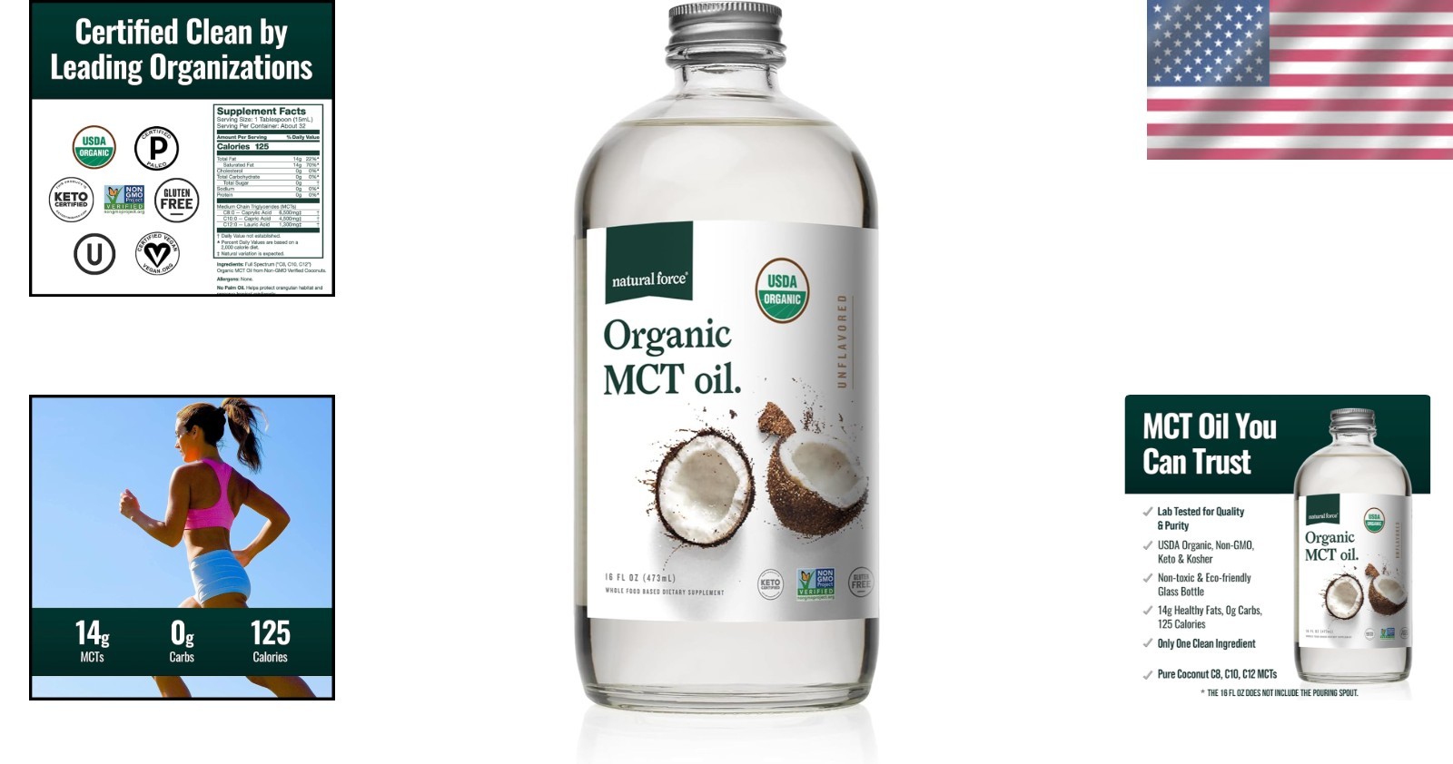 Virgin Coconut Oil MCT – Certified Keto 16oz