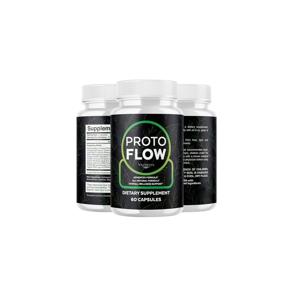 Valdivia Proto Flow 120 Capsules 2 Pack Dietary Supplement Made in USA