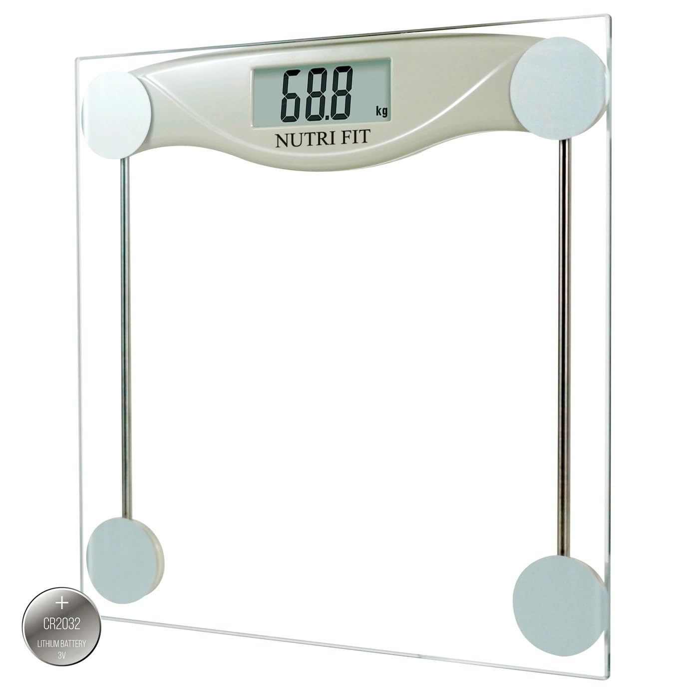 Precision Digital Bathroom Scale – 330 lb Capacity, Slim Tempered Glass Design